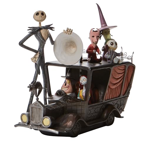 Enesco Disney Traditions by Jim Shore The Nightmare Before Christmas Characters on Mayor's Car Figurine, 6.5 Inch, Multicolor