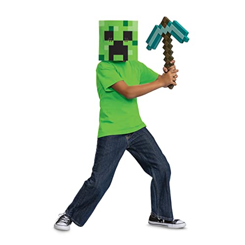 Disguise Minecraft Pickaxe and Mask Costume Set, Official Minecraft Costume Accessories for Kids, One Size