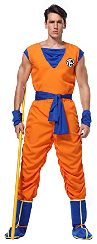 YALLAEEN Halloween Kids Anime Costume Cosplay Mens Japanese Costumes Set Pretend Play Outfit Dress Up For Boys Adults (YA-SWK06)