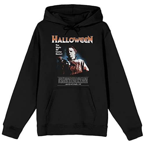 Bioworld John Carpenter's Halloween The Night He Came Home Long Sleeve Men's Black Hooded Sweatshirt-Medium