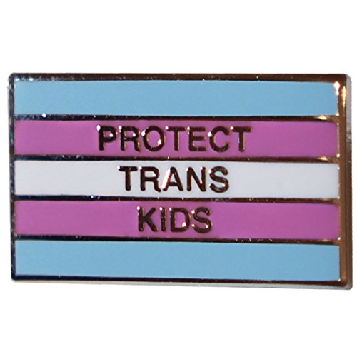 Drumpf.WTF Protect Trans Kids Anti-Trump, Pro-Equality Transgender Pride Flag Pin