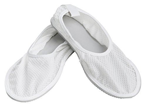 Secure Non Slip Shower Shoes for Men and Women - Slip Resistant Non Skid Tread Sole - Elderly Fall Prevention Bath Slippers for Home, Gym, Spa (Large: W 9-11, M 7-9)