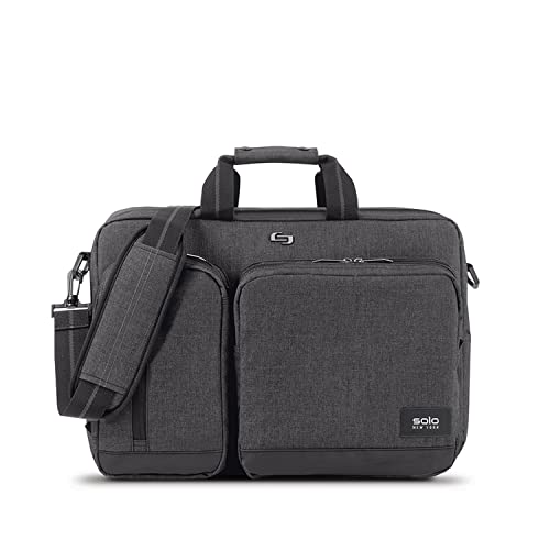 Solo New York Urban Carrying Case (Briefcase) for 15.6' Notebook - Gray, Black, 12.5' x 17' x 5' (UBN310-10)