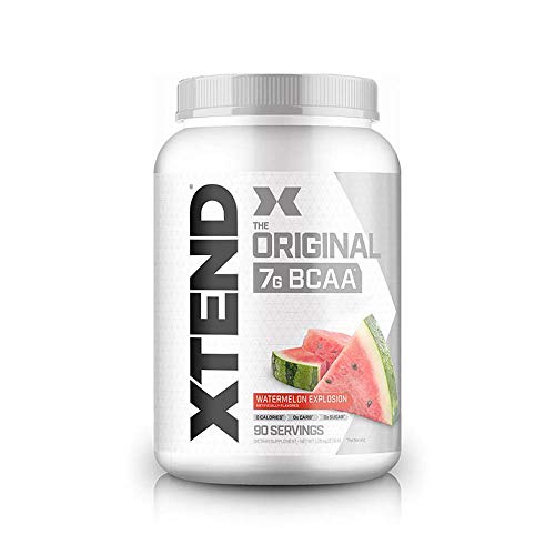 XTEND Original BCAA Powder Watermelon Explosion - Sugar Free Post Workout Muscle Recovery Drink with Amino Acids - 7g BCAAs for Men & Women - 90 Servings