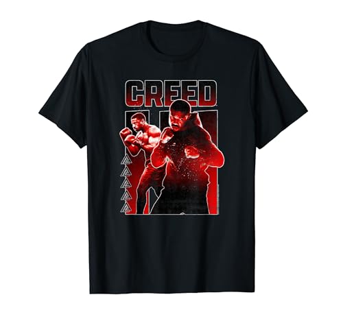 Creed 3 Adonis Creed Level Up Red Split Panel Poster T-Shirt