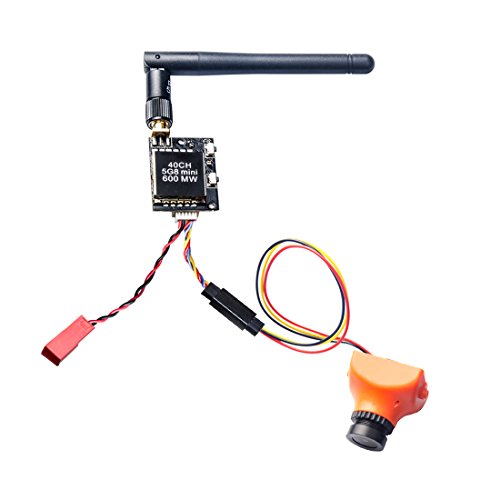 AKK KC02 600mW FPV Transmitter with 600TVL 2.8MM 120 Degree High Picture Quality Sony CCD Camera for FPV Multicopter