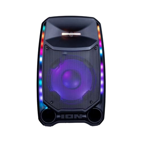 ION Audio PA Ultimate - PA System 650 Watt Bluetooth Speaker Sound System with Microphone and Stand Bundle (Renewed)
