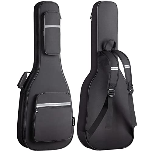 CAHAYA Electric Guitar Bag Padded Gig Bag Soft Case - 0.5inch Thick Padding with Reflective Bands CY0201