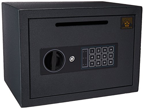Drop Safe - Digital Safe Compact Steel Money Security Box with Keypad - Deposit Cash Easily – For Home or Business by Paragon Safe - Black, .54 Cubic Feet