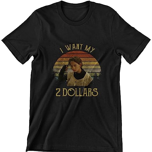 I Want My 2 Dollars Vintage T-Shirt, Movies Quote Unisex Tshirt Black