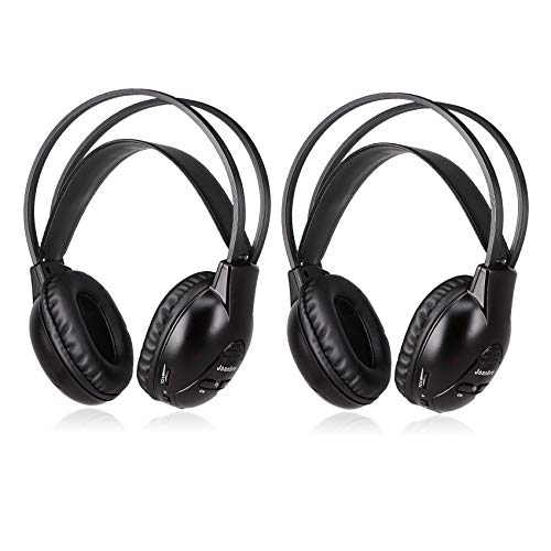 Joanbro Infrared Wireless Car Headphones for Town & Country, Sienna, Sequoia, Odyssey, Grand Caravan, Durango, Tahoe, Suburban, Yukon (XL), Acadia, Escalade, Pathfinder, Quest, Enclave, uConnect VES