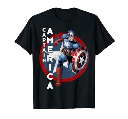 Marvel Avengers Vintage Captain America Avengers Icon T-Shirt