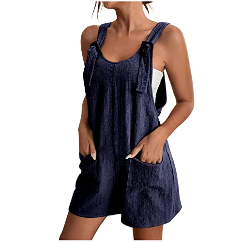 Bilqis pallet sales amazon jumpsuit for women short adjustable straps romper summer casual loose overalls cool sleeveless jumpsuits with pockets,jumpsuit dupes