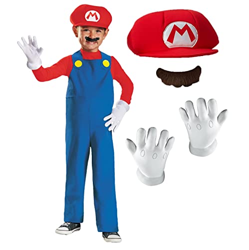 Nintendo Super Mario Brothers Mario Boys Toddler Costume, Medium/3T-4T