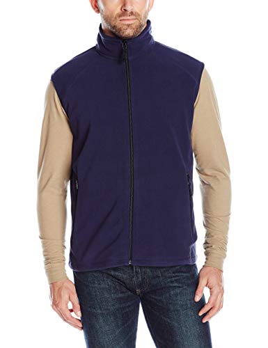Clique Men's Summit Full-Zip Microfleece Vest, Navy, X-Large
