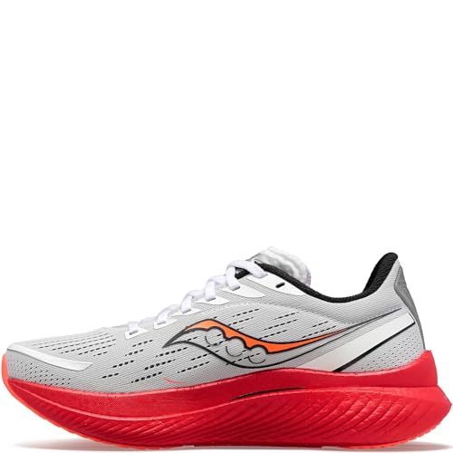 Saucony Men's Endorphin Speed 3 Running Shoe, White/Blck/Vizi, 11