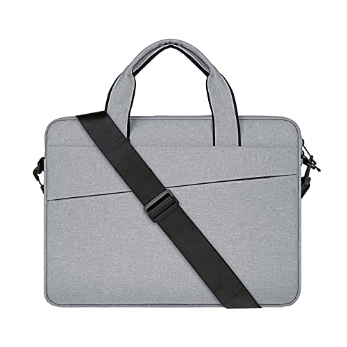 RAINYEAR 13 Inch Laptop Sleeve Shoulder Bag Compatible with MacBook 13.6' M2 A2681, 13.3 Air Pro M1/M2 A2338 A2337, 13.3' Chromebook Notebook Messenger Bag Carrying Case Briefcase for Men Women, Gray