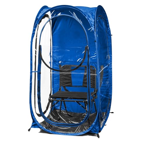 WeatherPod – The Original 1-Person Pod – Pop-up Personal Tent, Freestanding Protection from Cold, Wind and Rain, 1-Person Weather Pod - Royal Blue