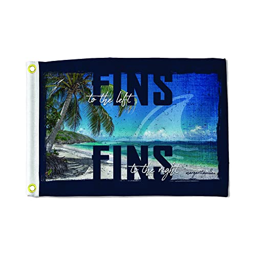 Margaritaville Rico Industries Margaritaville Fins 12' x 18' Flag - Double Sided - Great for Boat/Golf Cart/Home