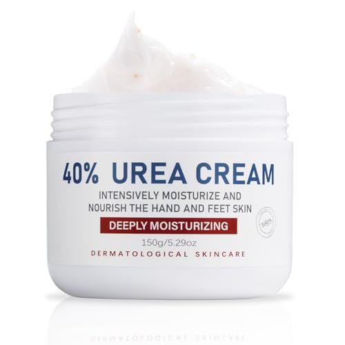 OUKEYA Urea Cream 40 Percent, Urea Foot & Hand Cream for Dry Cracked, 40 per Urea Lotion for Feet Maximum Strength