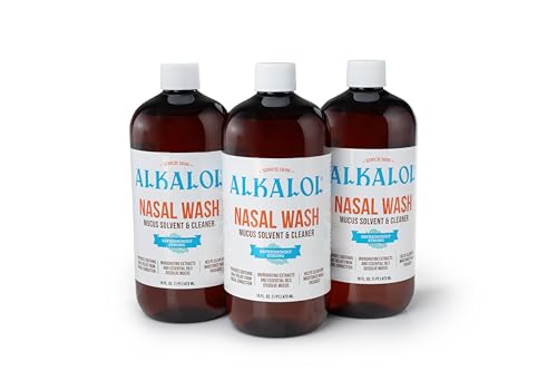 Alkalol Solution Original Nasal Wash, 3 Count -16 fl oz, 16 fl oz (pack of 3)