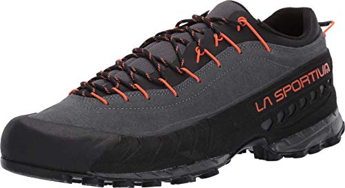 La Sportiva Mens TX4 Approach/Hiking Shoes, Carbon/Flame, 10