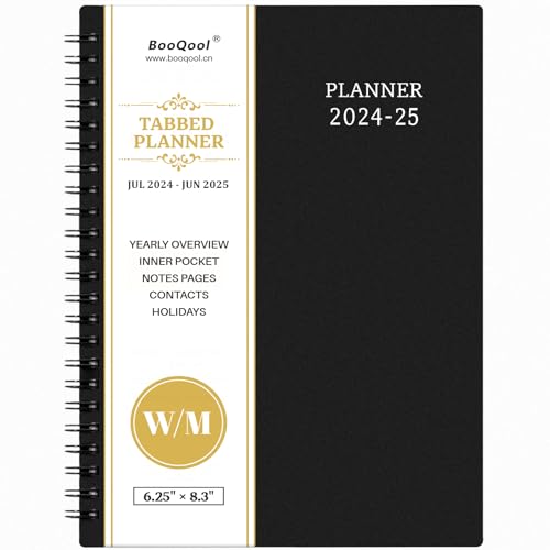 Planner 2024-2025 - July 2024 - June 2025, 2024-2025 Academic Planner with 12 Months, Planner 2024-2025 Daily Weekly and Monthly with Tabs, 6.25' × 8.3', Improving Your Time Management Skill