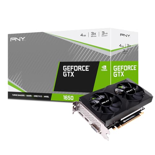 PNY GeForce GTX 1650 4GB GDDR6 Verto Dual Fan Graphics Card