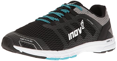 Inov-8 Men's ROADTALON 240 Road Running Shoe, Black/Grey/Blue, 9 C/D US