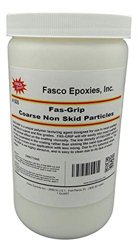 Non-Skid Paint Additive - Quart for 5 gallons - COARSE Anti-Slip Particles Fas-Grip