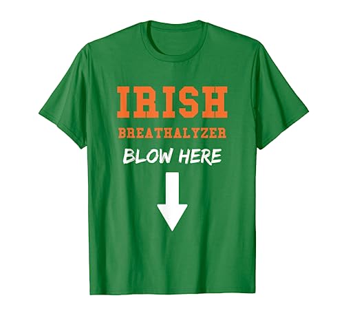 Dirty Irish Breathalyzer Adult St Patricks Day T-Shirt
