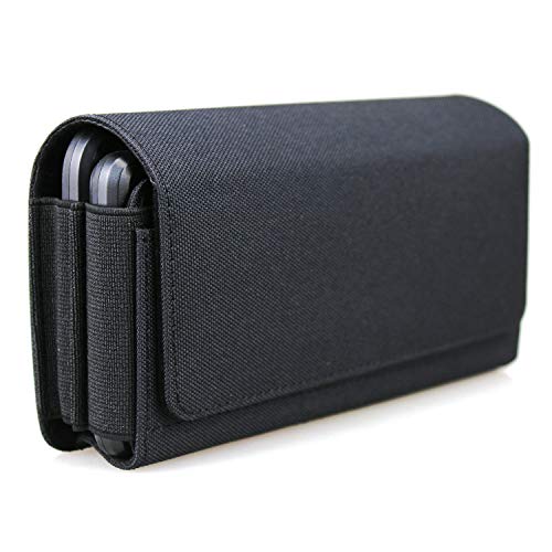 aubaddy Dual Phone Holster Pouch Case for 2 Phones, Double Decker Belt Clip Case for iPhone 15 Pro Max 15 Plus 14 Pro Max 14 Plus 13 Pro Max 12 Pro Max 11 Pro Max 8 Plus Samusng Galaxy S23 Ultra S23+