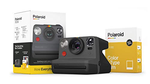 Polaroid Originals Now I-Type Instant Camera and Film Bundle - Everything Box Black (6026)