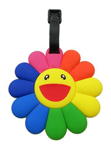 Tapp C. Travel Luggage Name Tag - Happy Face Flower