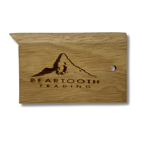 Beartooth Trading Wood Ice Scraper - Sustainable Wood Ice Scraper for Snowboarding, Splitboarding, and Skiing - Great for Removing Ice and Snow from Bindings and Surfaces