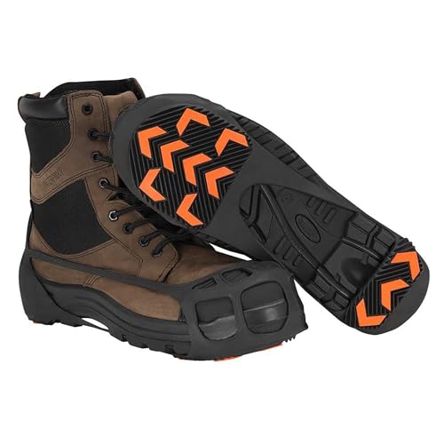 Due North GripPro Spikeless Ice Cleats – Move Safely Indoor & Outdoors in Winter, Ice, Snow - 22 Hi Vis Traction Chevrons