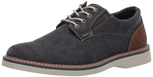 Nunn Bush mens Barklay Canvas Plain Toe Lace Up Oxford, Gunmetal, 10.5 US