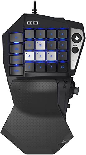 HORI Tactical Assault Commander (TAC) Mechanical Keypad for PlayStation5, PlayStation4, and PC - PC-Style Keypad for FPS, MMO, and more - Officially Licensed by Sony