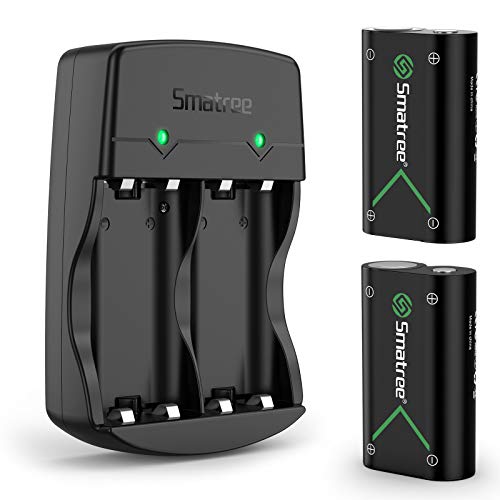 Smatree Controller Battery Compatible for Xbox Series X|S/Xbox One/Xbox One S/Xbox One X/Xbox One Elite Wireless Controller, 2 Pack Rechargeable Batteries with Charger(Patent Protection)