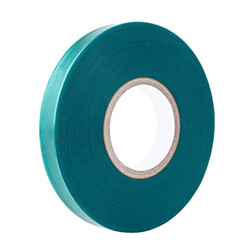 Easytle Stretch Tie Tape Roll, 1/2' 150ft Garden Tie Tape, Thick Sturdy Plant Ribbon Garden Green Vinyl Stake Gardening Tools for Indoor Outdoor Patio Plant Use