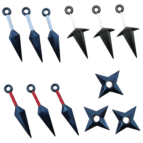 BMARLF Kunai Ninja Cosplay Props Ninja Themed Costume Plastic Cosplay Accessories Kunai Small Set 12 Pcs