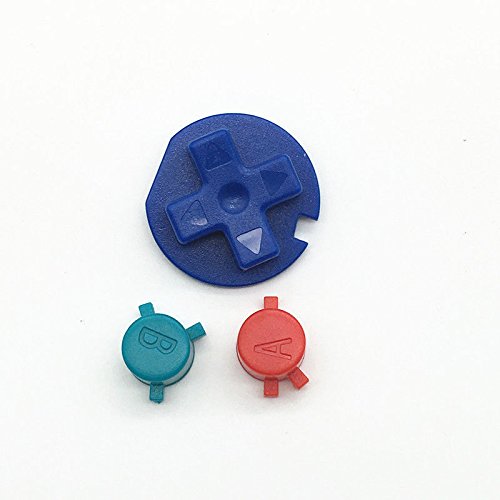 DIY Multi-Color A B Buttons Replacement for Gameboy Color GBC Buttons for GBC D Pads Repair Parts