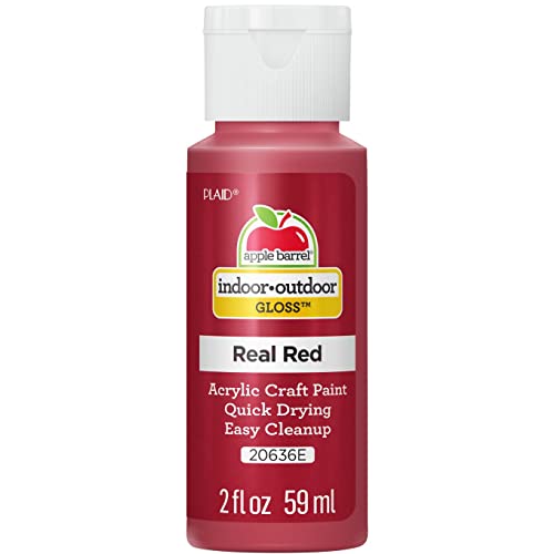 Apple Barrel Gloss Acrylic Paint in Assorted Colors (2-Ounce), 20636 Real Red