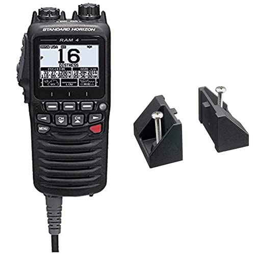 Standard Horizon RAM4 Microphone + Flush Mount Kit for Fixed Mount VHF Radios