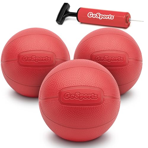 GoSports 6 Inch Replacement Balls for Little Tikes, GoSports Tot Shot, and Other Children's Basketball Hoops – Soft 3 Pack Toddler Basketballs with Pump