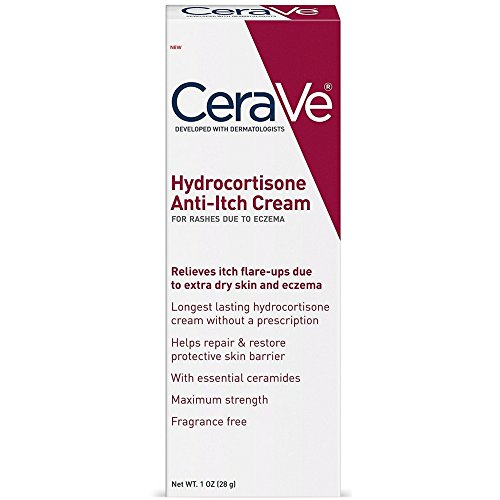 CeraVe 1% Hydrocortisone Anti-Itch Cream | Fragrance-Free Relief for Eczema-Prone & Dry Skin | 1 Ounce