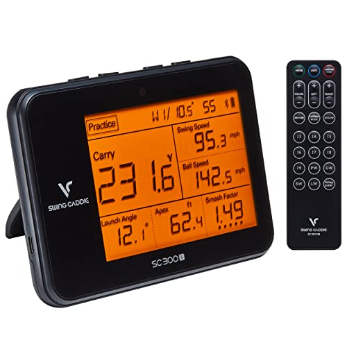 Voice Caddie SC300i Portable Golf Launch Monitor and Swing Analyzer with Real-Time Shot Data Tracking – Ideal Golf Swing Trainer/Training Equipment for Indoor or Outdoor Use, 12-Hr Battery Life