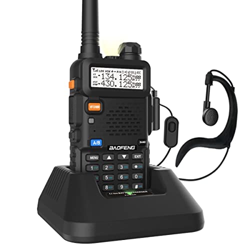 BAOFENG UV-5R Dual Band Two Way Radio (Black), 144-148MHz & 420-450MHz