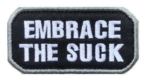 Antrix Embrace The Suck Embroidered Badge Emblem Patch Tactical Military Badge Hook and Loop Patches