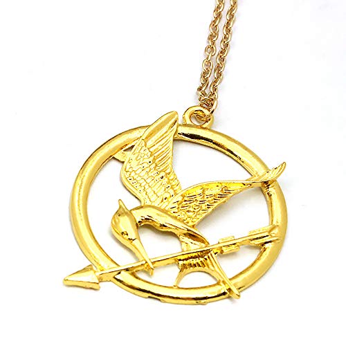The Hunger Games Necklace Inspired Mockingjay Necklace(Gold,one Size)